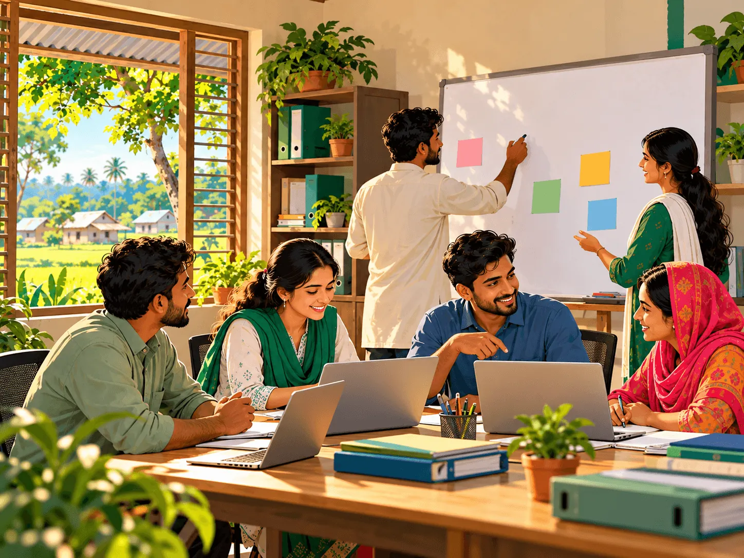 Young professionals at a Nabodiganta office